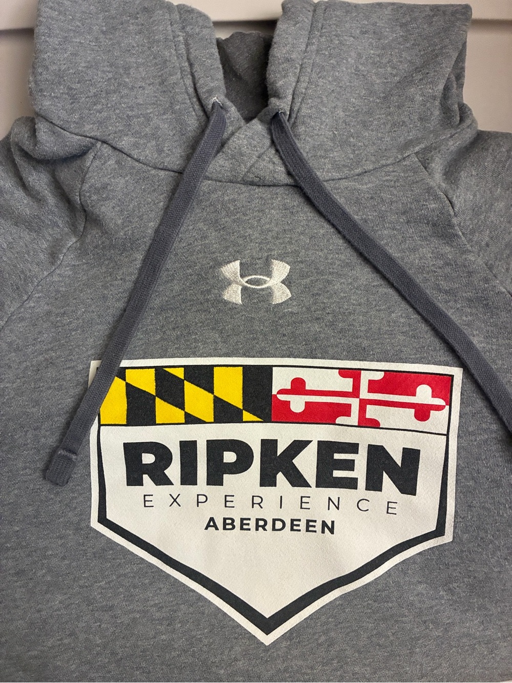 Under Armour Gray Crewneck Sweatshirt with Ripken Aberdeen Logo